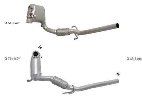 Soot/Particulate Filter, exhaust system (SKK-919SIC)