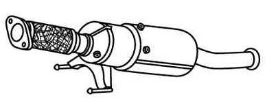 Soot/Particulate Filter, exhaust system (RK-332)