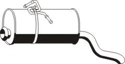 Rear Muffler (PGS-193ERNS)