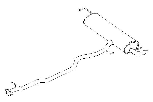 Rear Muffler (DS-304)