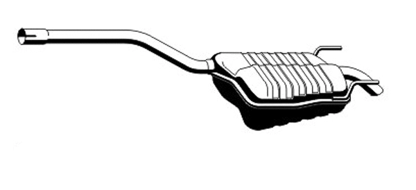 Rear Muffler (MS-181ERNS)