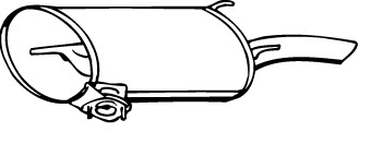 Rear Muffler (TS-157)