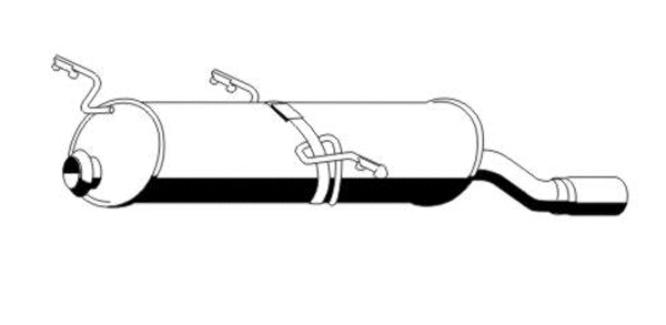 Rear Muffler (PGS-182ERNS)