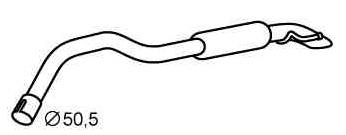 Rear Muffler (CS-340)