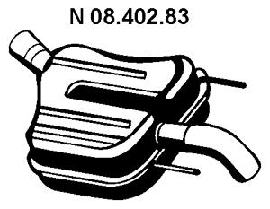 Rear Muffler (OS-563EBER)