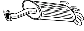 Rear Muffler (HOS-183)