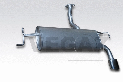 Rear Muffler (HUS-204)