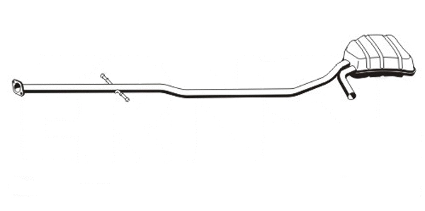 Centre Muffler (MOS-231ERNS)