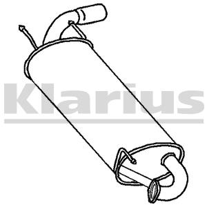 Rear Muffler (MZS-188)
