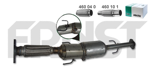 Soot/Particulate Filter, exhaust system (DK-981ERNS)