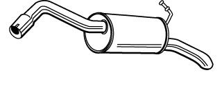 Rear Muffler (FS-546)