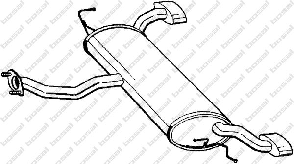 Rear Muffler (HUS-208)