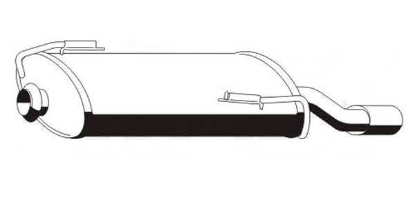 Rear Muffler (PGS-225ERNS)