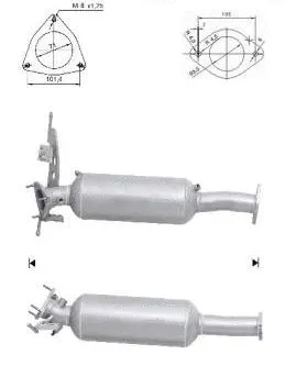 Soot/Particulate Filter, exhaust system (VOK-954)