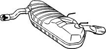 Rear Muffler (OS-604)