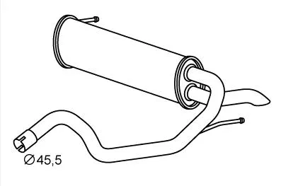 Rear Muffler (FTS-476)