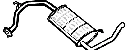 Rear Muffler (HOS-60)