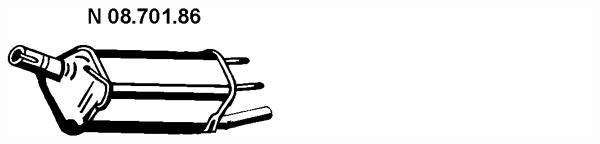 Rear Muffler (OS-722EBER)