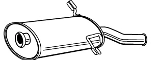 Rear Muffler (CS-204)