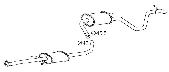 Rear Muffler (KS-230)