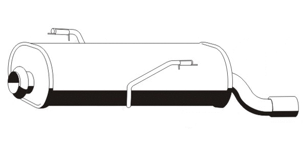 Rear Muffler (PGS-282ERNS)