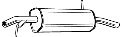 Rear Muffler (PGS-343)