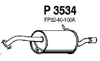 Rear Muffler (MZS-140)