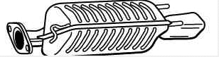 Rear Muffler (OS-740)