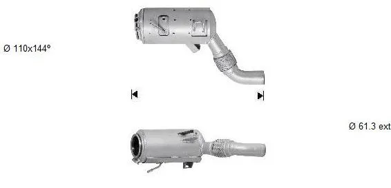 Soot/Particulate Filter, exhaust system (BK-818AS)