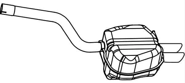 Rear Muffler (VS-558)