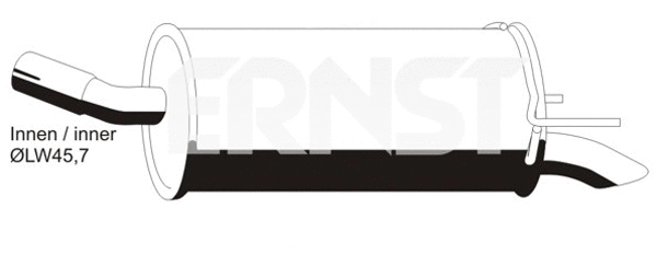 Rear Muffler (OS-581ERNS)