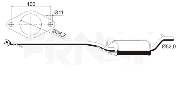Centre Muffler (FS-506ERNS)
