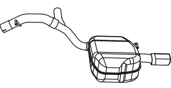 Rear Muffler (VOS-186)