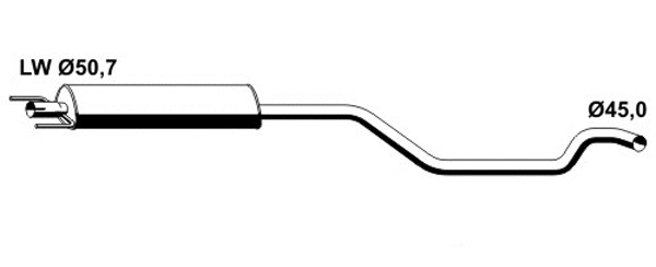 Centre Muffler (OS-680ERNS)