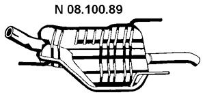 Rear Muffler (OS-648EBER)