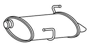Rear Muffler (PGS-345)