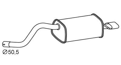 Rear Muffler (RS-480)