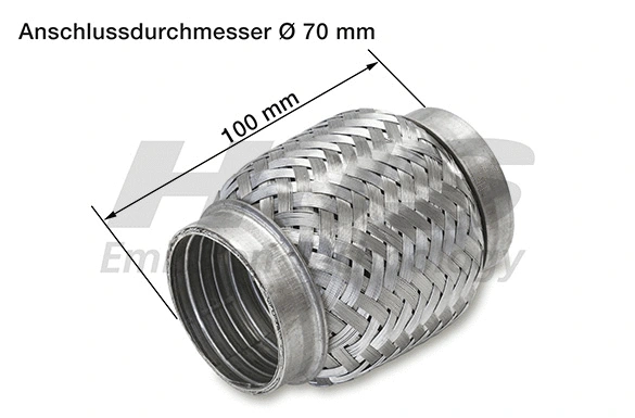 Flexible Pipe, exhaust system (UFR-774)