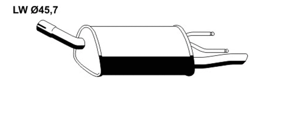 Rear Muffler (OS-434ERNS)