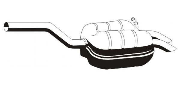 Rear Muffler (SKS-68ERNS)