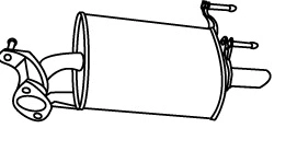 Rear Muffler (TS-135)