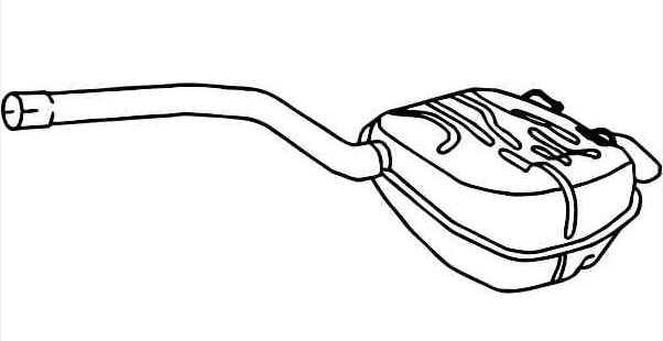 Rear Muffler (VOS-175)