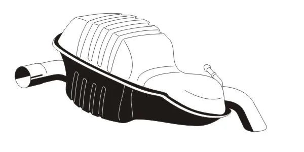 Rear Muffler (VOS-132ERNS)