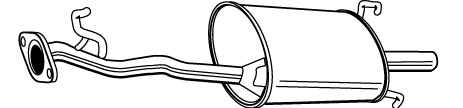 Rear Muffler (HOS-75)