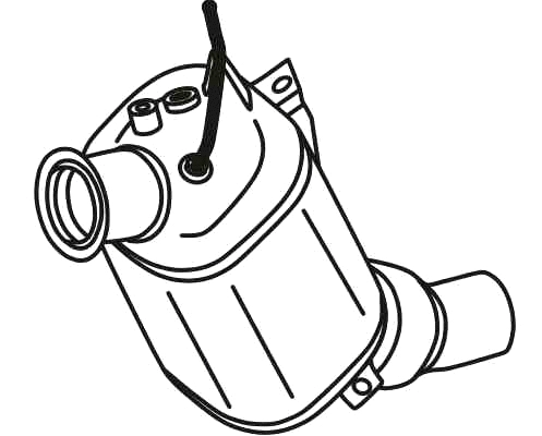 Soot/Particulate Filter, exhaust system (BK-860)