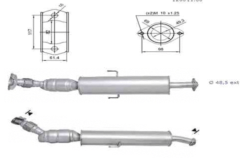 Catalytic Converter (TK-876)