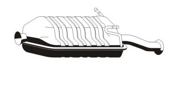 Rear Muffler (CS-169ERNS)