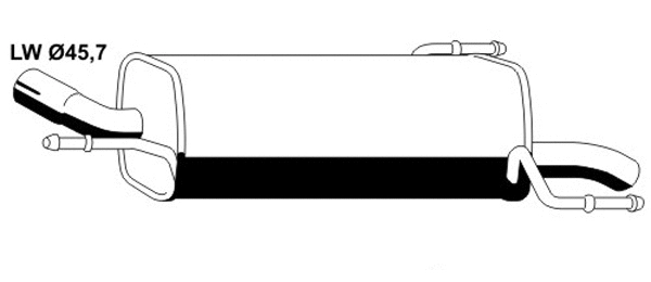 Rear Muffler (OS-483ERNS)