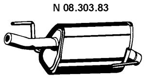 Rear Muffler (OS-621EBER)