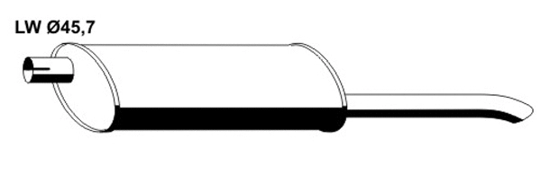 Rear Muffler (OS-311ERNS)